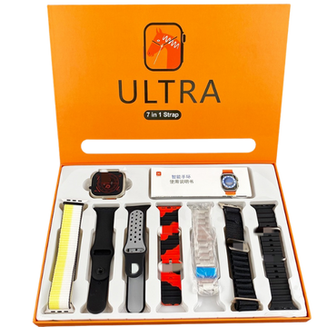 Ultra Smart Watch With 7 Straps