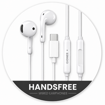 Gionee Original Type-C Handsfree | Wired Earphones with Microphone & Clear Sound
